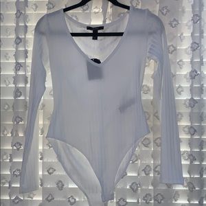 White Long Sleeve Bodysuit